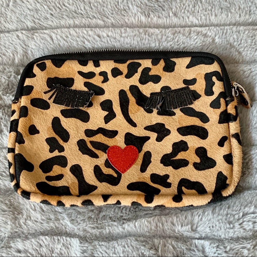 Anthropologie Iphoria Purse Clutch Leapord Print